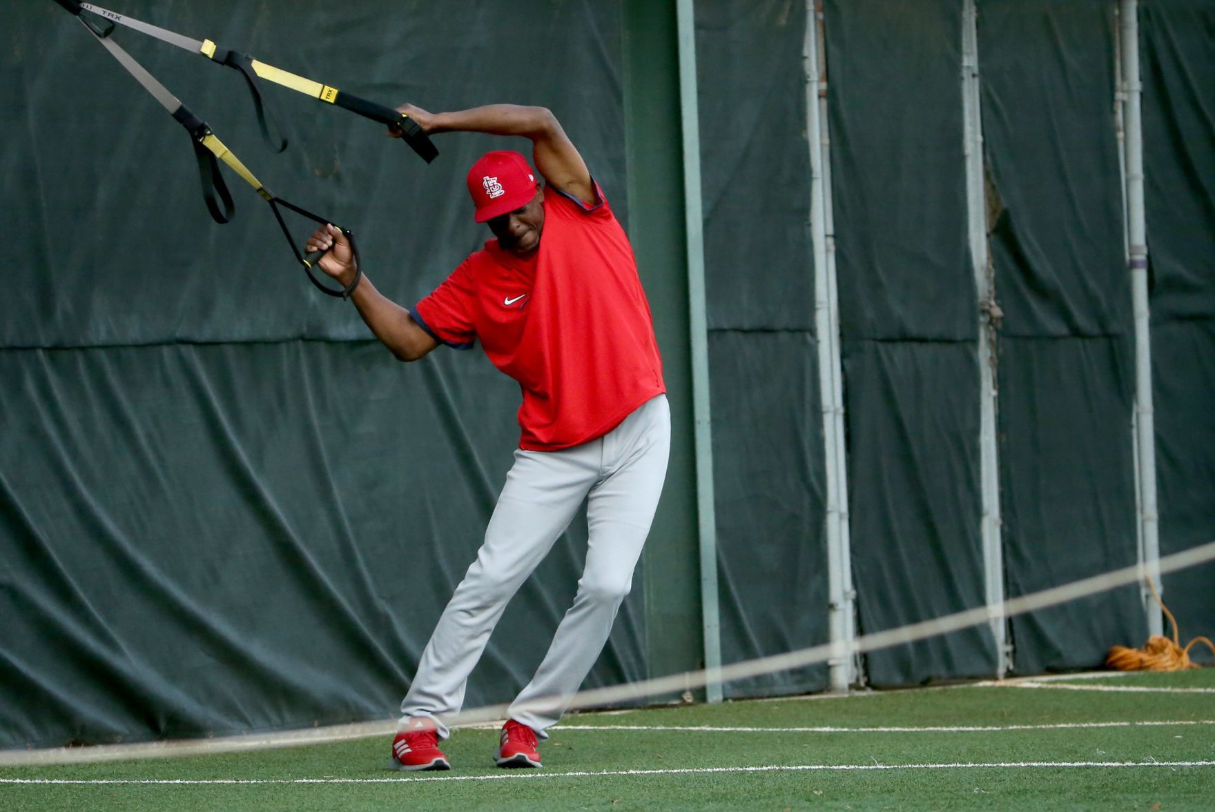 Rain shows during Saturday workout at Spring Training